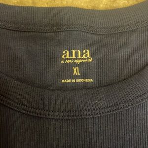 NWT A.N.A. Extra large royal blue ribbed tank top